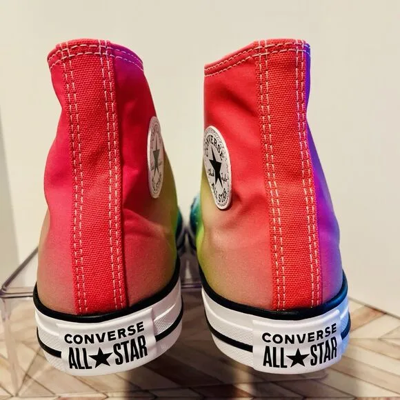 Converse Chuck Taylor All Star CTAS Hi Top US 5 EU 37.5 Sneakers Rainbow A07337F