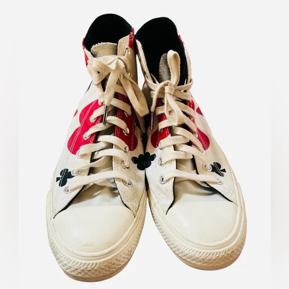 Converse Chuck Taylor All Star High Deck of Cards Sneakers Size 8.5