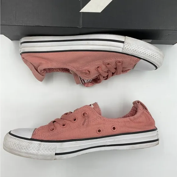 Converse Dusty Pink Shoreline Canvas Slip On Sneakers Women’s Size 8 Feminine