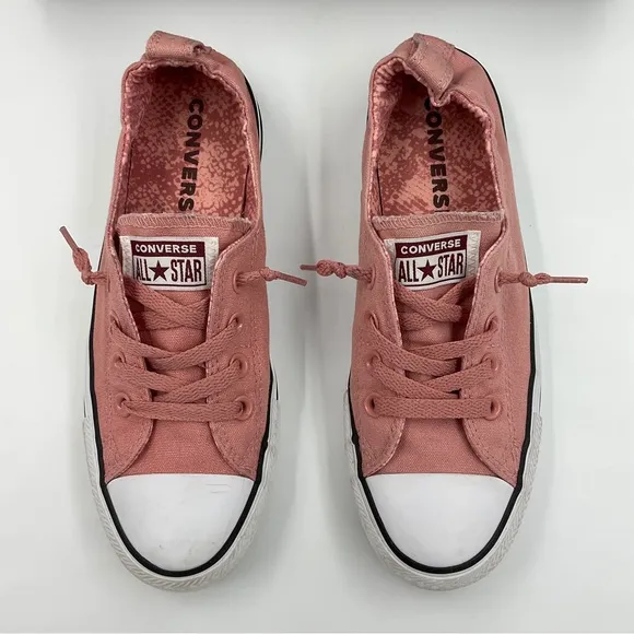 Converse Dusty Pink Shoreline Canvas Slip On Sneakers Women’s Size 8 Feminine