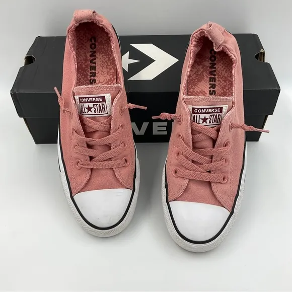Converse Dusty Pink Shoreline Canvas Slip On Sneakers Women’s Size 8 Feminine