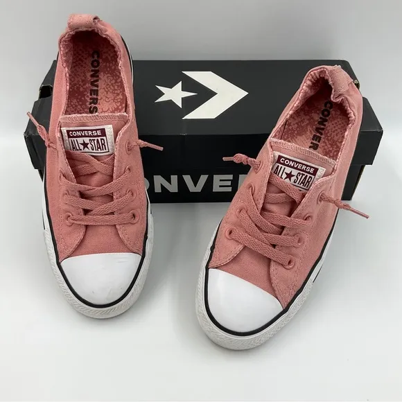 Converse Dusty Pink Shoreline Canvas Slip On Sneakers Women’s Size 8 Feminine