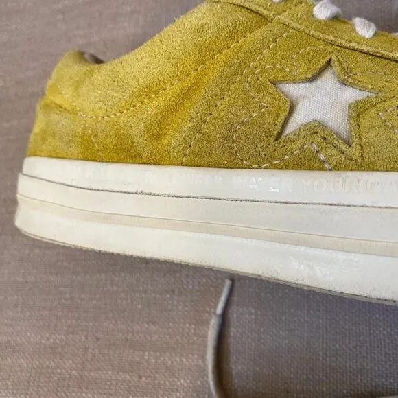 Converse One Star x Golf Le Fleur Sulphur 2017 Unisex Sneaker Mens size 8 Yellow