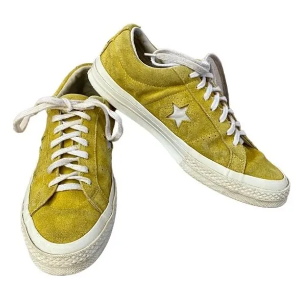 Converse One Star x Golf Le Fleur Sulphur 2017 Unisex Sneaker Mens size 8 Yellow