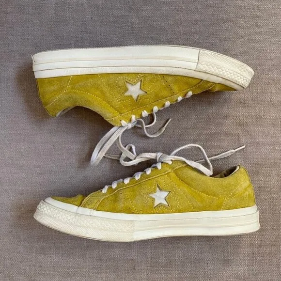 Converse One Star x Golf Le Fleur Sulphur 2017 Unisex Sneaker Mens size 8 Yellow