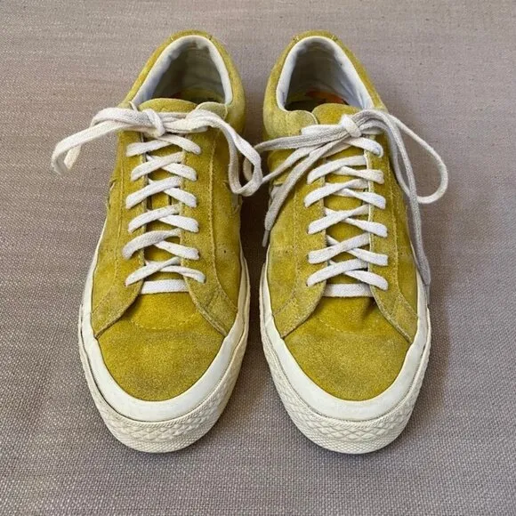 Converse One Star x Golf Le Fleur Sulphur 2017 Unisex Sneaker Mens size 8 Yellow