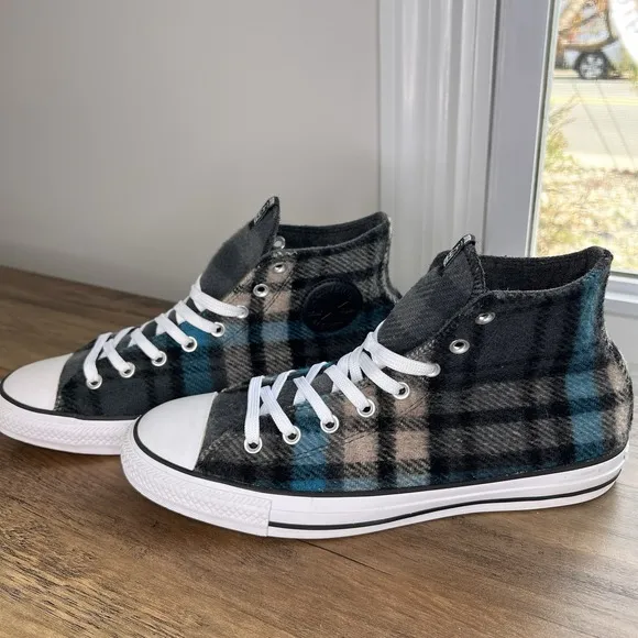 Converse X Woolrich Chuck Taylor All Star Hi-Top Sneakers Wool Mens 10 Women 12