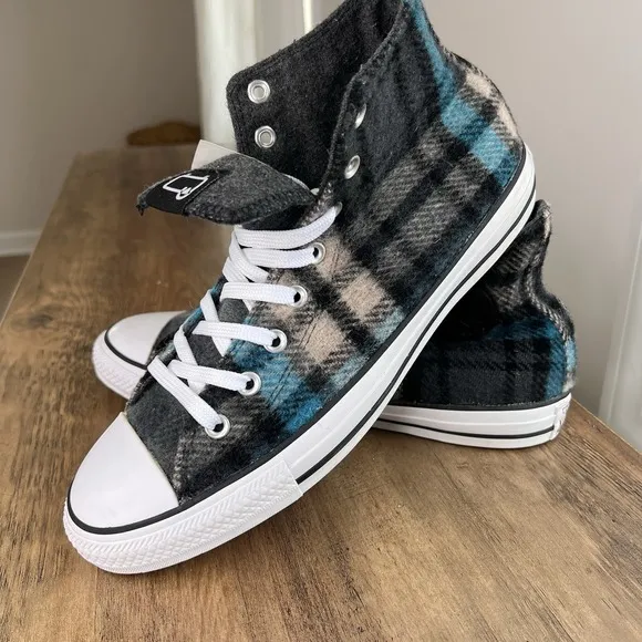 Converse X Woolrich Chuck Taylor All Star Hi-Top Sneakers Wool Mens 10 Women 12