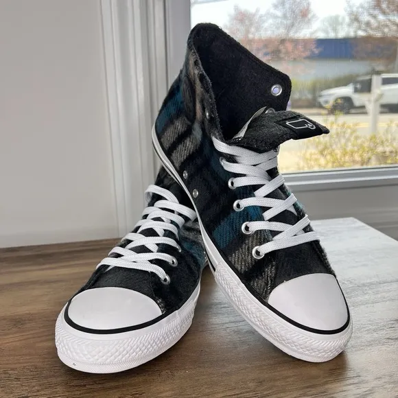 Converse X Woolrich Chuck Taylor All Star Hi-Top Sneakers Wool Mens 10 Women 12