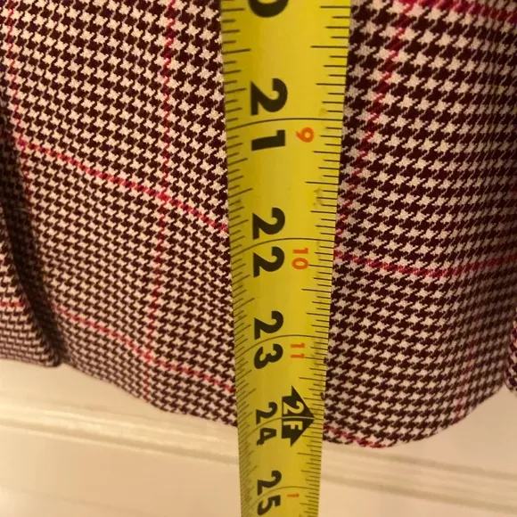 COURT &amp; ROWE BLAZER TARTAN PLAID HOUNDSTOOTH COAT SZ 4 NEW KATE MIDDLETON PREPPY