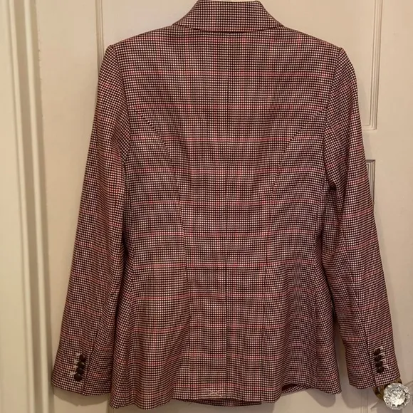 COURT &amp; ROWE BLAZER TARTAN PLAID HOUNDSTOOTH COAT SZ 4 NEW KATE MIDDLETON PREPPY