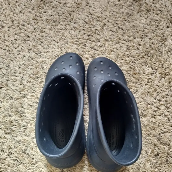 Crocs Crush Classic Platform Rain Boots unisex m 7/ w 9