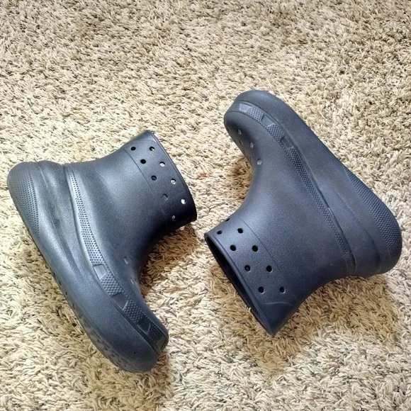 Crocs Crush Classic Platform Rain Boots unisex m 7/ w 9