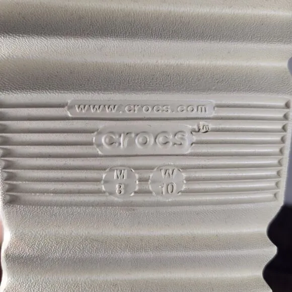Crocs Hiker Xscape Clog Womens Size 10 Mens 8 Hiking Sandals Shoes Cream Yellow