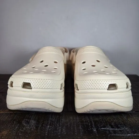 Crocs Hiker Xscape Clog Womens Size 10 Mens 8 Hiking Sandals Shoes Cream Yellow