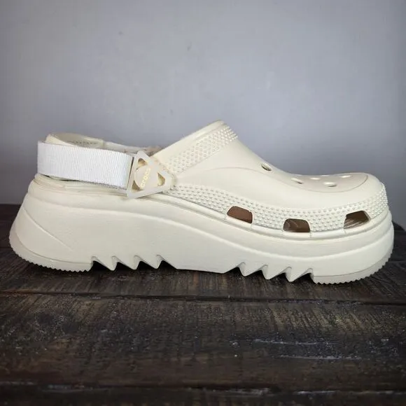 Crocs Hiker Xscape Clog Womens Size 10 Mens 8 Hiking Sandals Shoes Cream Yellow