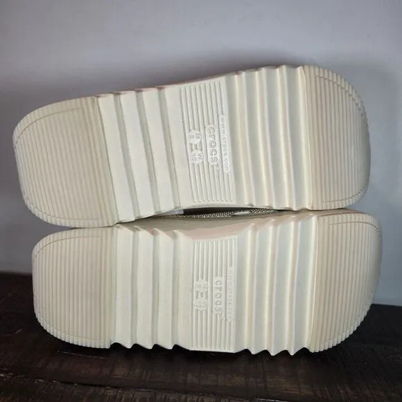 Crocs Hiker Xscape Clog Womens Size 10 Mens 8 Hiking Sandals Shoes Cream Yellow