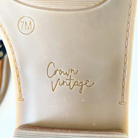 Crown Vintage, Studded Gladiator Square Toe Ankle Strap Buckle Sandals