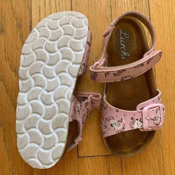 Cute Pink Unicorn Sandals Size EU28 (US11 Little Kid)