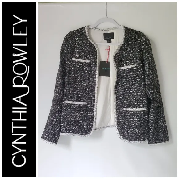 Cynthia Rowley Blazer Jacket Front Pockets