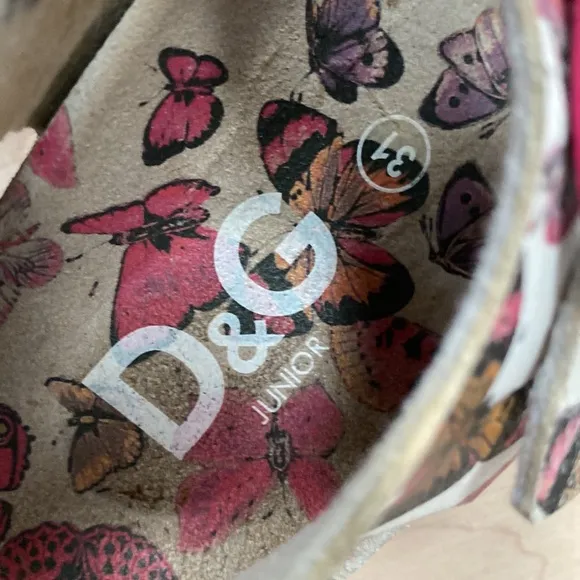 D&amp;G Dolce &amp; Gabanna girls leather sandals 31