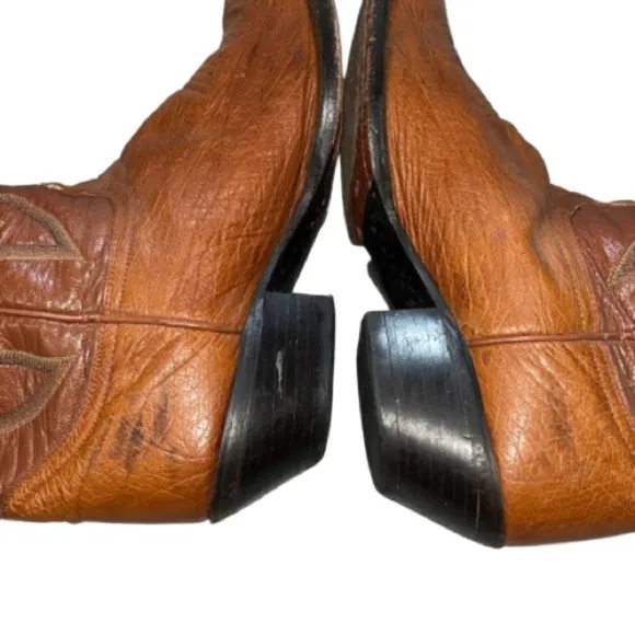 Dan Post Brown Leather DPP3761 Cowgirl Boots Size 8.5 Country Western Rodeo