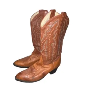Dan Post Brown Leather DPP3761 Cowgirl Boots Size 8.5 Country Western Rodeo