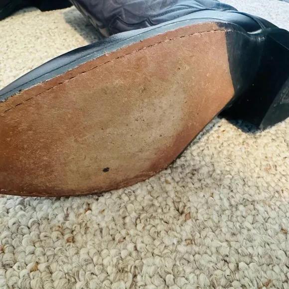 Dan Post Purple Cowboy Boots with Pointed Toe and Decorative Stitching