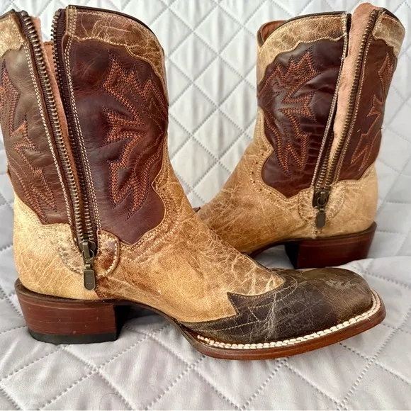 Dan Post womens Western Boots - Brown and Tan