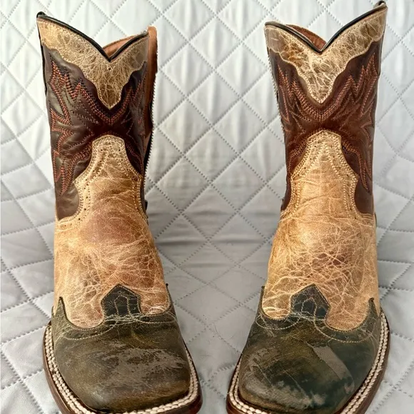 Dan Post womens Western Boots - Brown and Tan