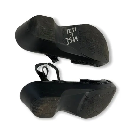 Dansko Black Leather Sandals
