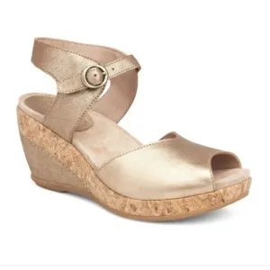 Dansko Charlotte cork grain leather sandals