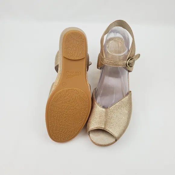 Dansko Charlotte cork grain leather sandals
