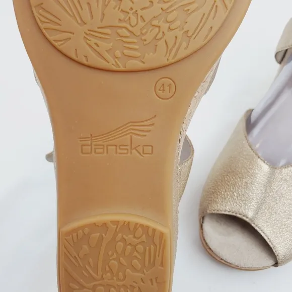 Dansko Charlotte cork grain leather sandals