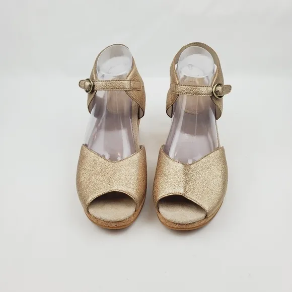 Dansko Charlotte cork grain leather sandals