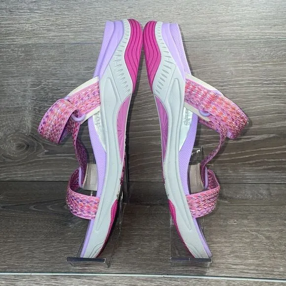 Dansko Rosette Fuchsia Multi Women’s Sz 9.5-10/EU 40 Hook &amp; Loop Sandals