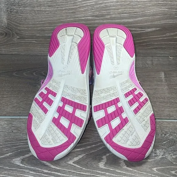 Dansko Rosette Fuchsia Multi Women’s Sz 9.5-10/EU 40 Hook &amp; Loop Sandals