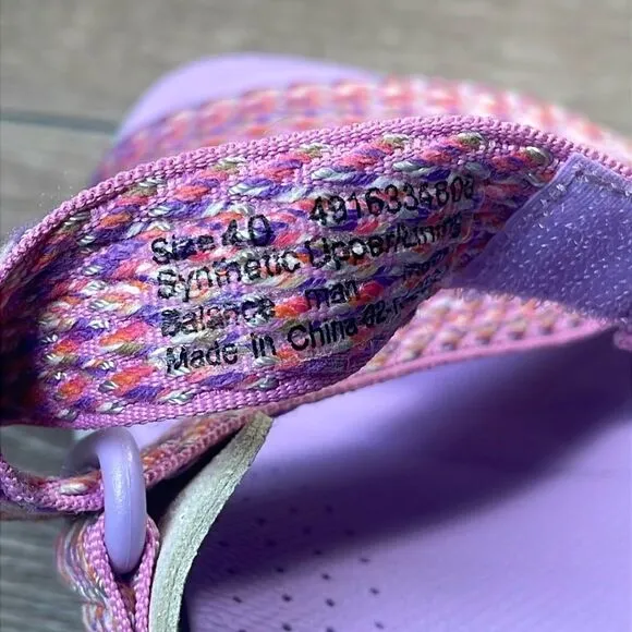 Dansko Rosette Fuchsia Multi Women’s Sz 9.5-10/EU 40 Hook &amp; Loop Sandals