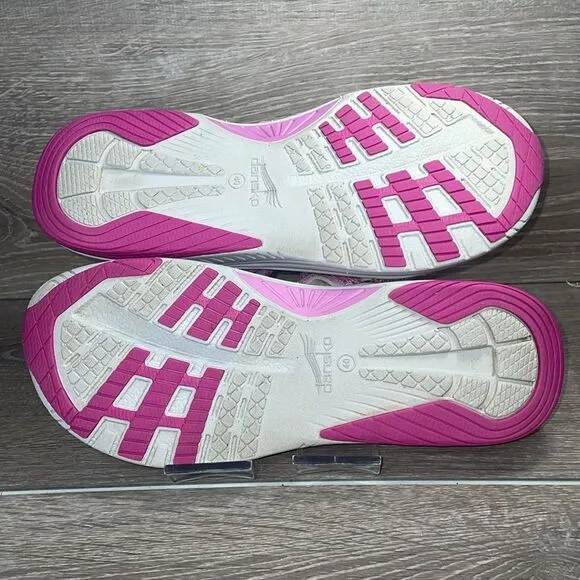 Dansko Rosette Fuchsia Multi Women’s Sz 9.5-10/EU 40 Hook &amp; Loop Sandals