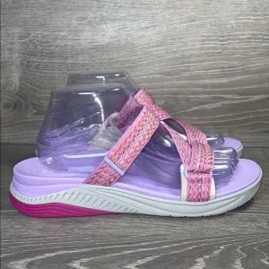 Dansko Rosette Fuchsia Multi Women’s Sz 9.5-10/EU 40 Hook &amp; Loop Sandals