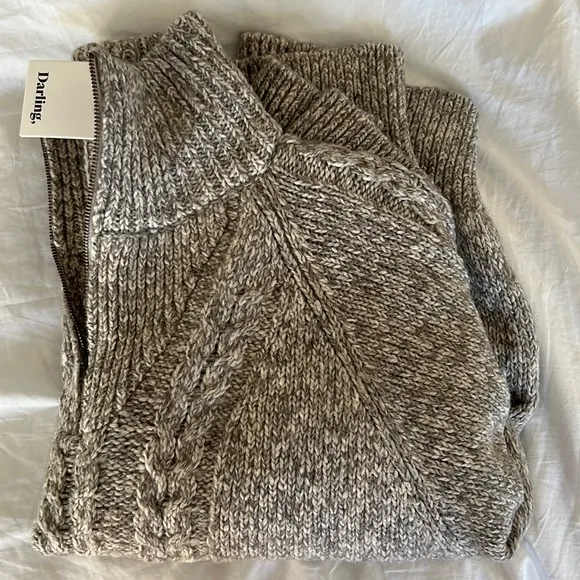 Darling, Trusty Cable Knit Sweater