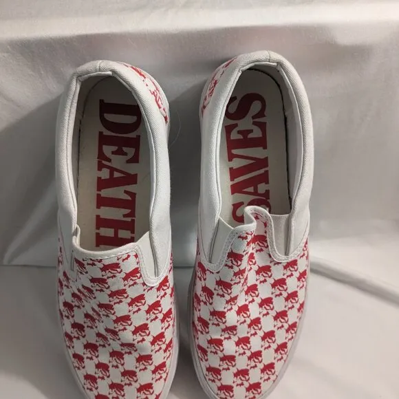 Death Saves|| Primus Classic Skater Shoe Red/White Men's Size 10