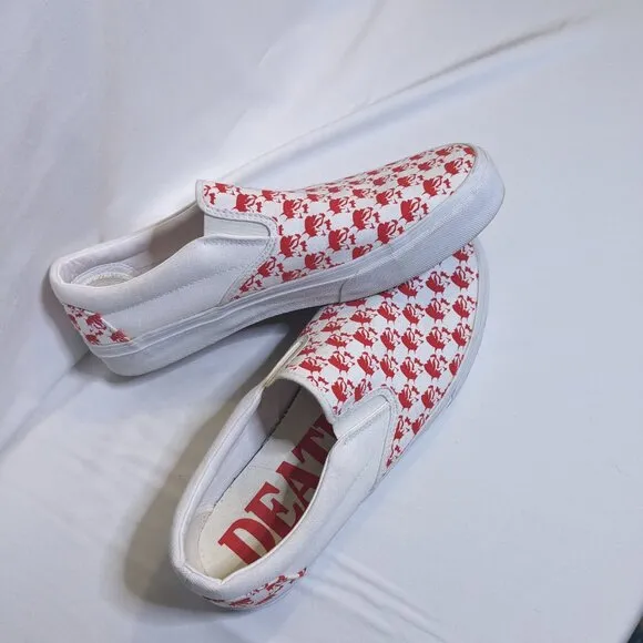 Death Saves|| Primus Classic Skater Shoe Red/White Men's Size 10