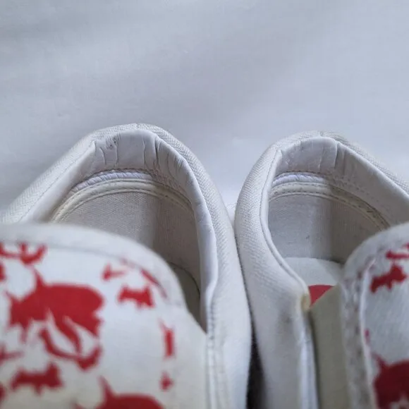 Death Saves|| Primus Classic Skater Shoe Red/White Men's Size 10