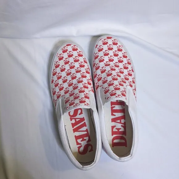 Death Saves|| Primus Classic Skater Shoe Red/White Men's Size 10