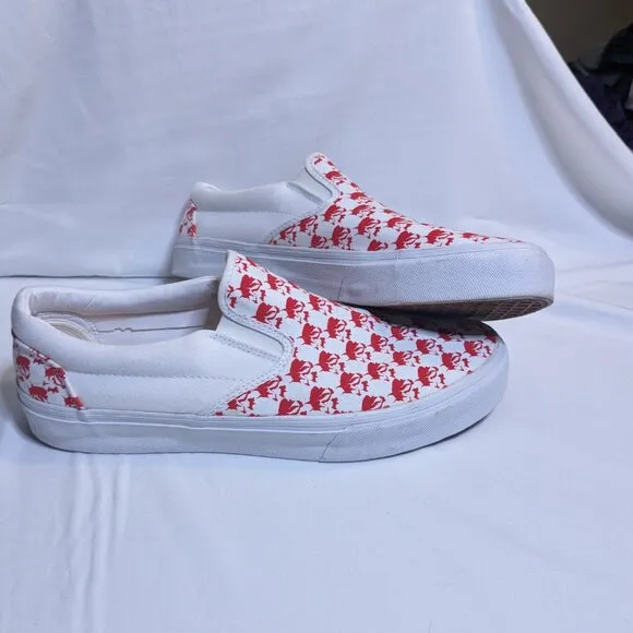 Death Saves|| Primus Classic Skater Shoe Red/White Men's Size 10
