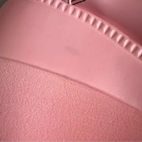 Demonia Shaker-60 Vegan Patent Leather Platform Studded Spike Baby Pink Hologram
