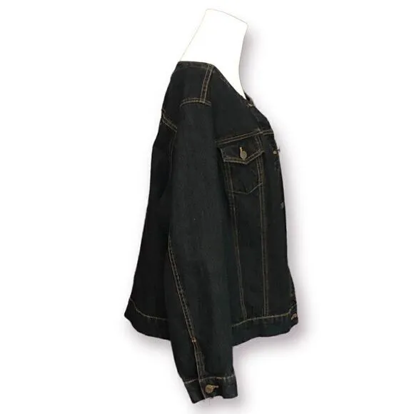 Denim Jacket Be Kind Custom Back Panel - 1XL - Like New Condition Urban flair