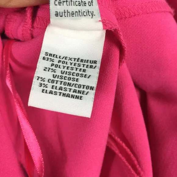 Diane Von Furstenberg Hot Pink Carrie Sleeveless Crepe Mini Dress Size 2