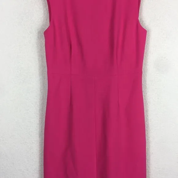 Diane Von Furstenberg Hot Pink Carrie Sleeveless Crepe Mini Dress Size 2